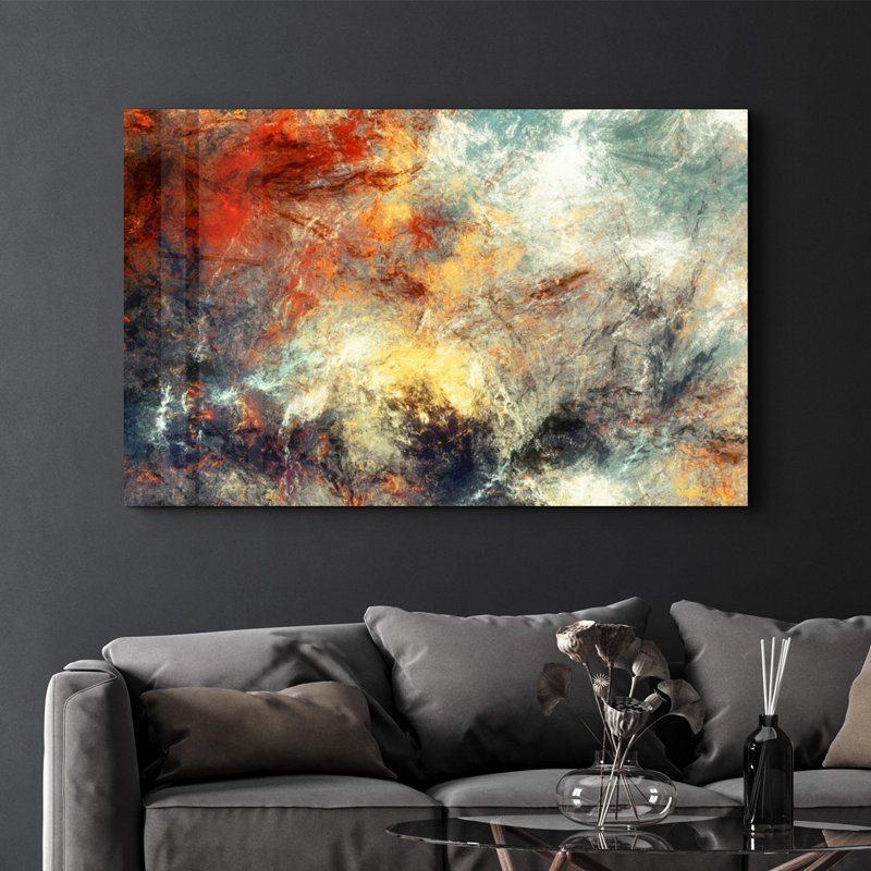Elegant Tempered Glass Wall Art Painting, 13.8 x 21.7 inches | 100% Tempered Glass, Thickness: 0.16 inches | UV Printed for Vibrant Colors | Perfect for Home Decor, Living Room, & Office Spaces