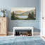 «Plants & Flowers Mountain Lake Landscape», reproduction d'art-1122098632