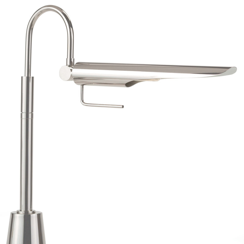 Raven Task Lamp, Polished Nickel