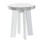 Table de bout ronde Burtch en miroir