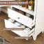 Armoire garde-manger 72 pouces en métal avec 2 portes et 2 tiroirs, armoire de rangement blanche avec portes magnétiques et 2 tablettes réglables, quincaillerie anti-basculement pour salle de bain garde-manger