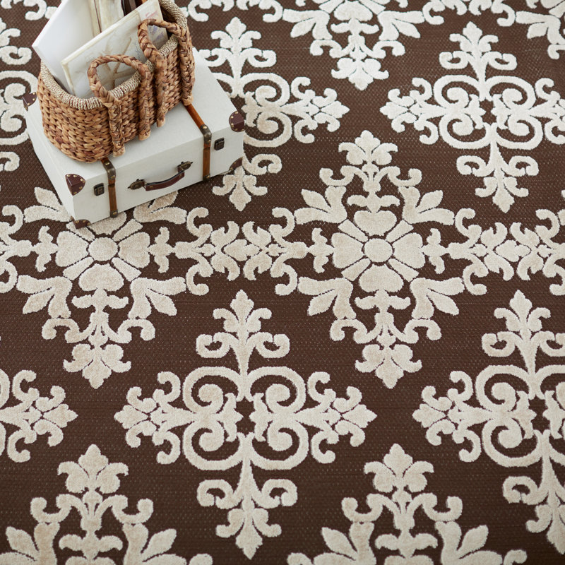 Kari Performance Geometric Indoor/Outdoor Area Rug, Rectangle 4' x 6'