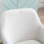 Chaise de bureau en tissu Teddy, hauteur réglable, pivotant à 360 °-1737262994