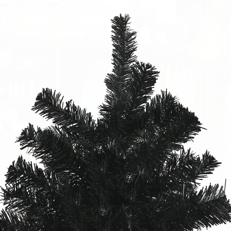 Arbre de Noël artificiel de 7,5 pi de haut, non éclairé avec 1346 pointes de branches réalistes, ouverture automatique, base en acier pour un décor des Fêtes facile