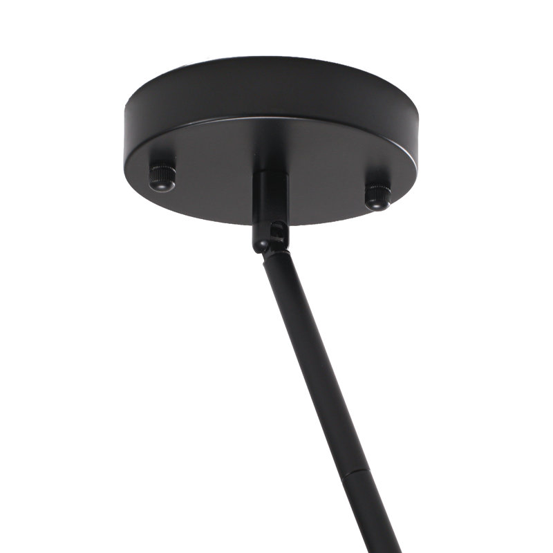 Ensemble de 3 mini-luminaire suspendu pour îlot de cuisine à intensité variable avec abat-jour en verre givré blanc