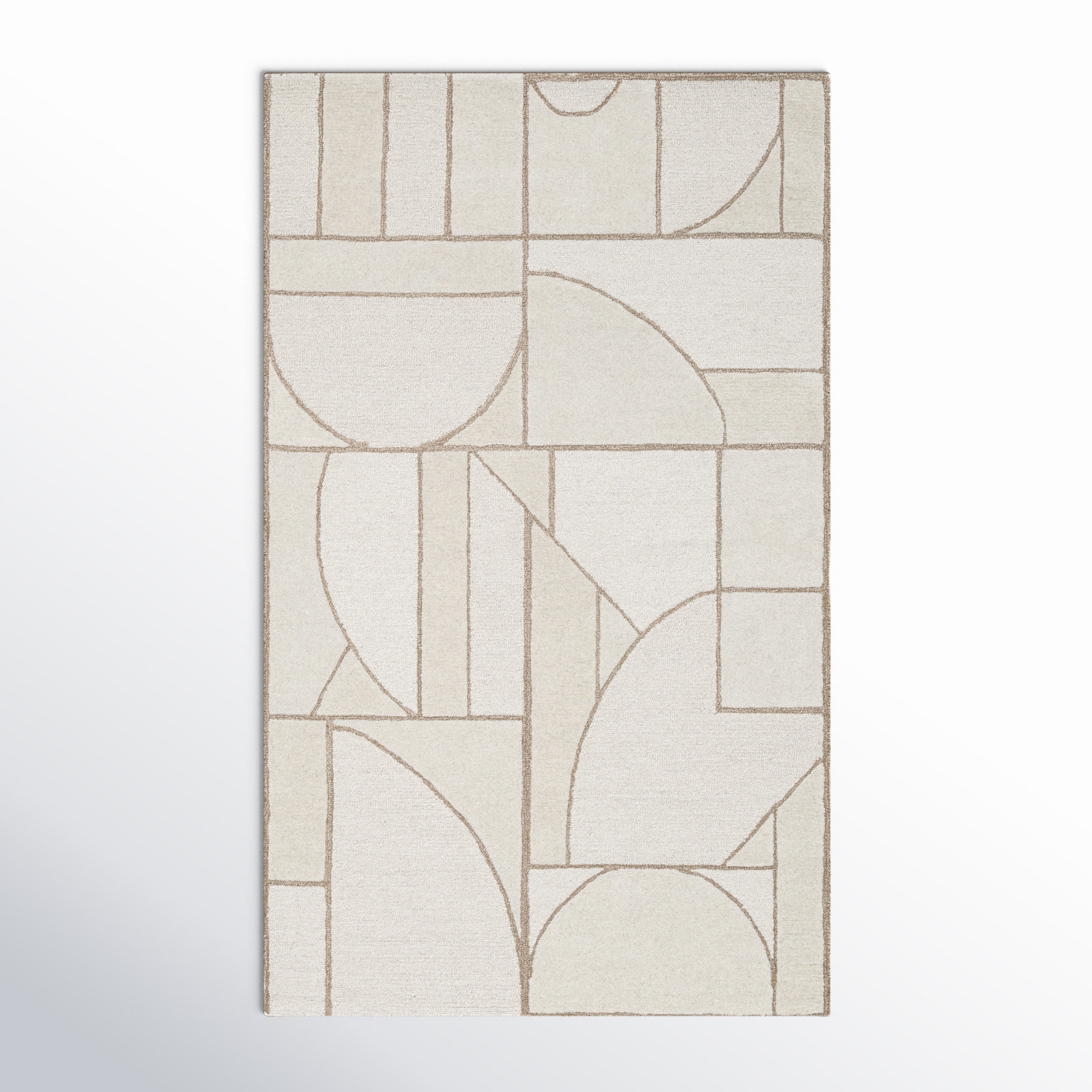 Helaine Hand-Tufted Abstract Wool Rug, Rectangle 3' x 5'