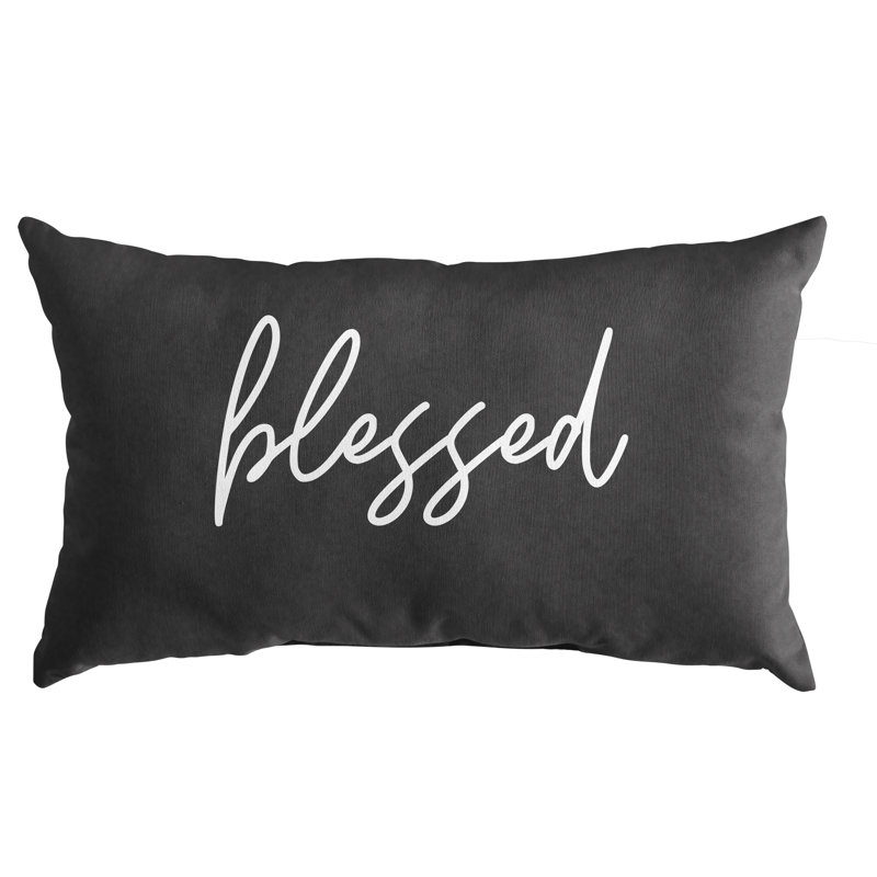 Harold Outdoor Throw Pillow, Gunmetal Gray
