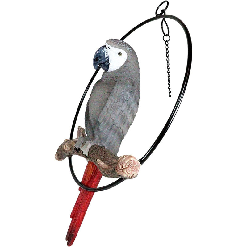 Figurine casareo ara perché sur une branche