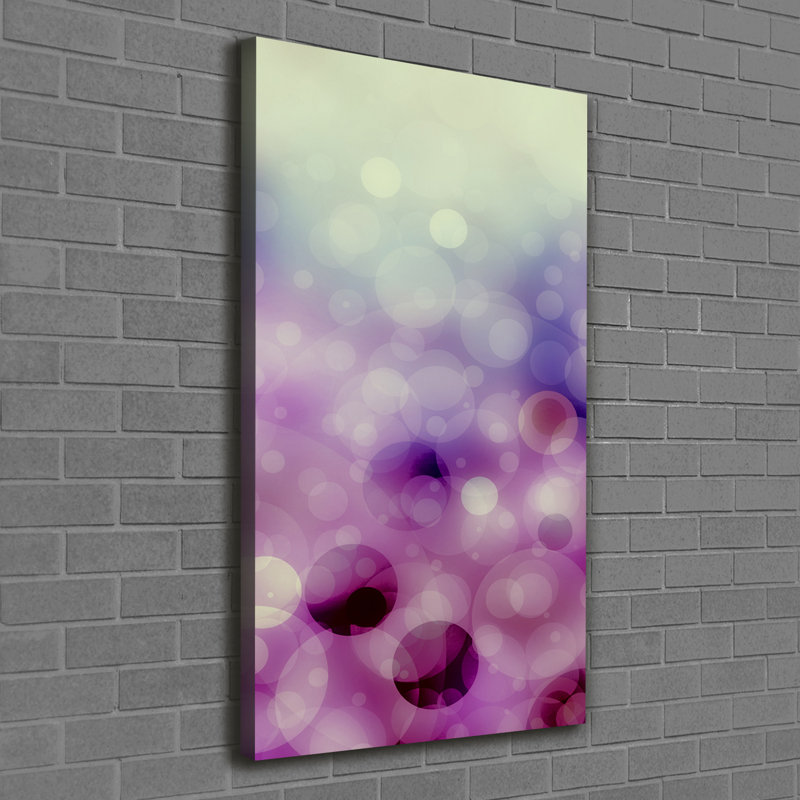 Violet Wheels - Wrapped Canvas Print