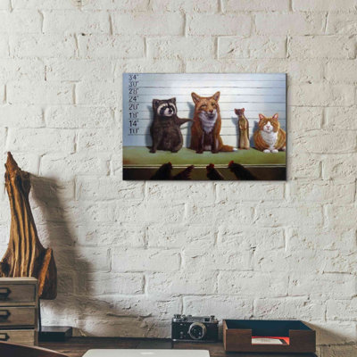 «Usual Suspects» par Lucia Heffernan, art mural sur toile