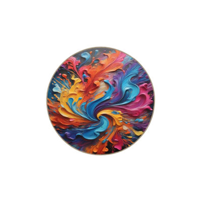 Tapis lavable Creative dans des tons arc-en-ciel