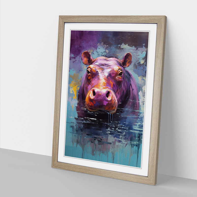 Hippo Abstract No.2 - Framed Print