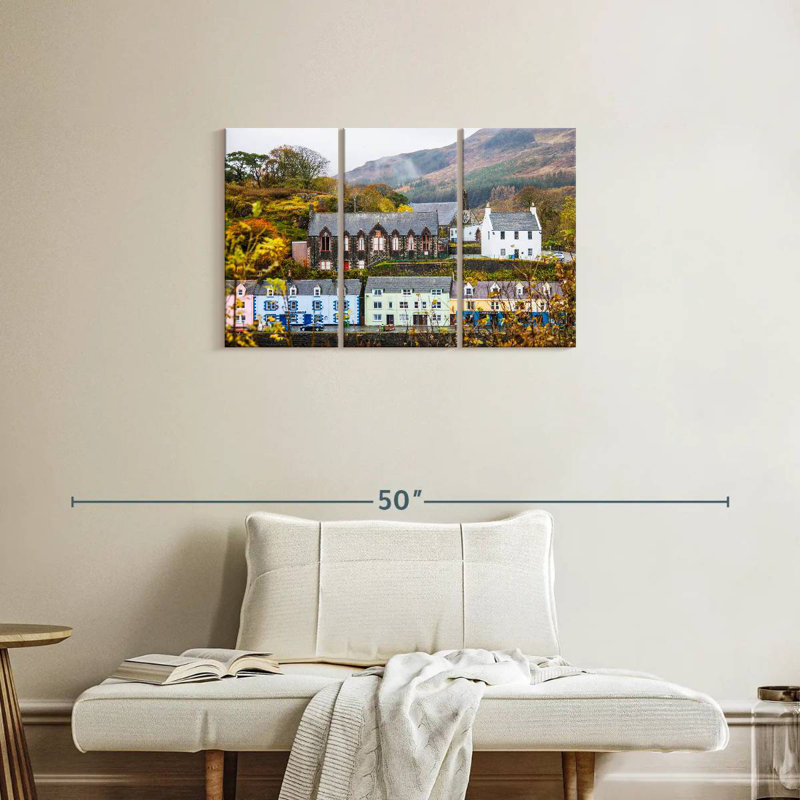 Bâtiments de Portree Town, H 20 po x l 33 po