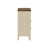 Madalina Dual-Tone Farmhouse Counter Height Dining Set - Table With Storage Unit, Creamy Off White Finish