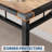 Dining Table Set, Wood Kitchen Table with Upholstered Chairs, Kitchen Table Chairs Set of Collision Angle for Small Space, Dining Room, Apartment-2100862853