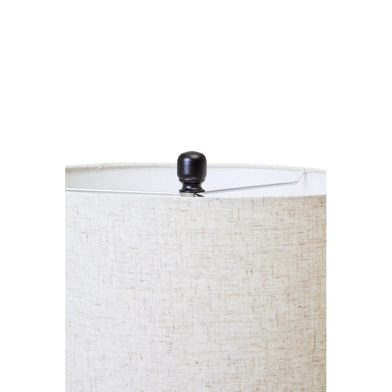 Berdyne Glass Table Lamp, Ivory