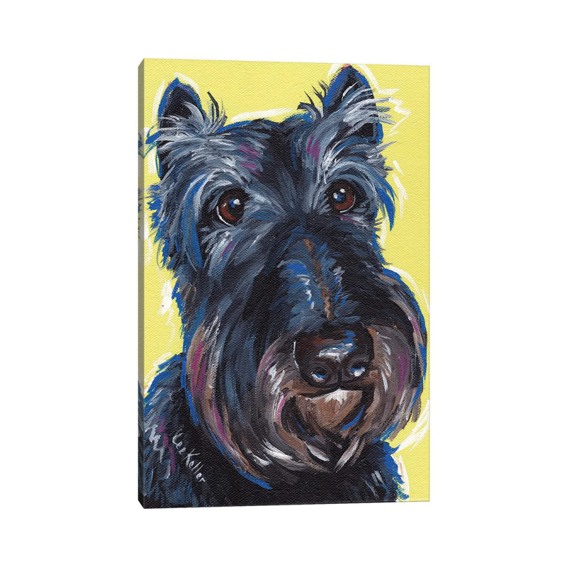 Expressive Schnauzer - Wrapped Canvas Print, 20.32 cm H x 30.48 cm W