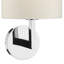 Theodosia 12 cm H Drum Fabric Lamp Shade ( Screw On ) in Ivory