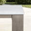 Table basse rectangulaire L 51 po x l 25,6 po avec plateau en béton alvéolaire en aluminium-503248565