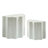 Modern Geometric End Table Set
