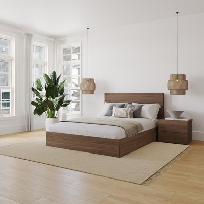 Ensemble de chambre à coucher avec rangement réversible 2 pièces Mahesh
