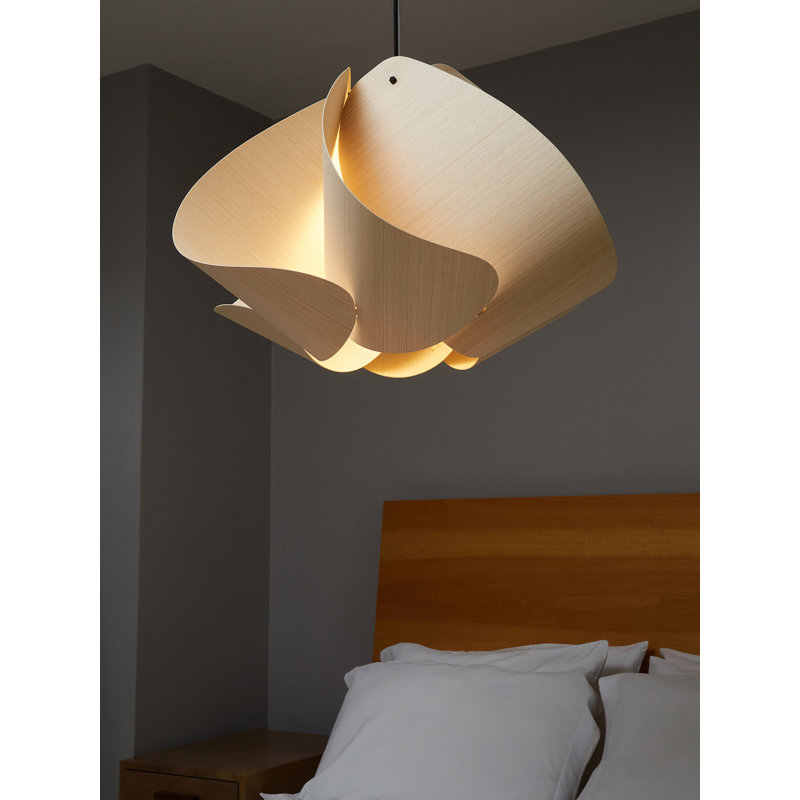 Luminaire suspendu Matilda, Cendré, H 15,8 po x l 26,8 po x P 26,8 po