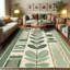 Machine Printed 152cm X 76cm Area Rug