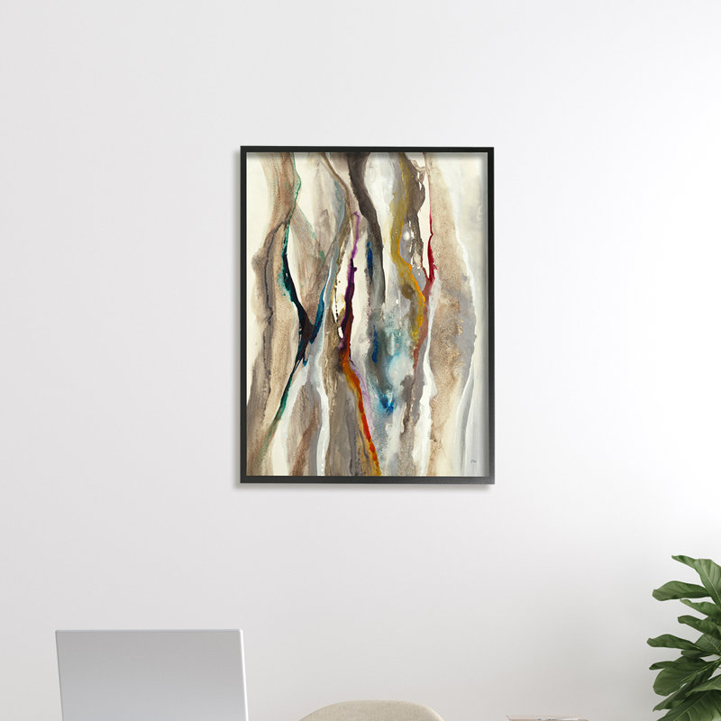 «Murky Flowing Lines» - impression, Toile tendue, H 30 po x l 24 po