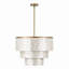 22" 5-Light Tiered Capiz Shell Drum Chandelier-1545769795-1545769794
