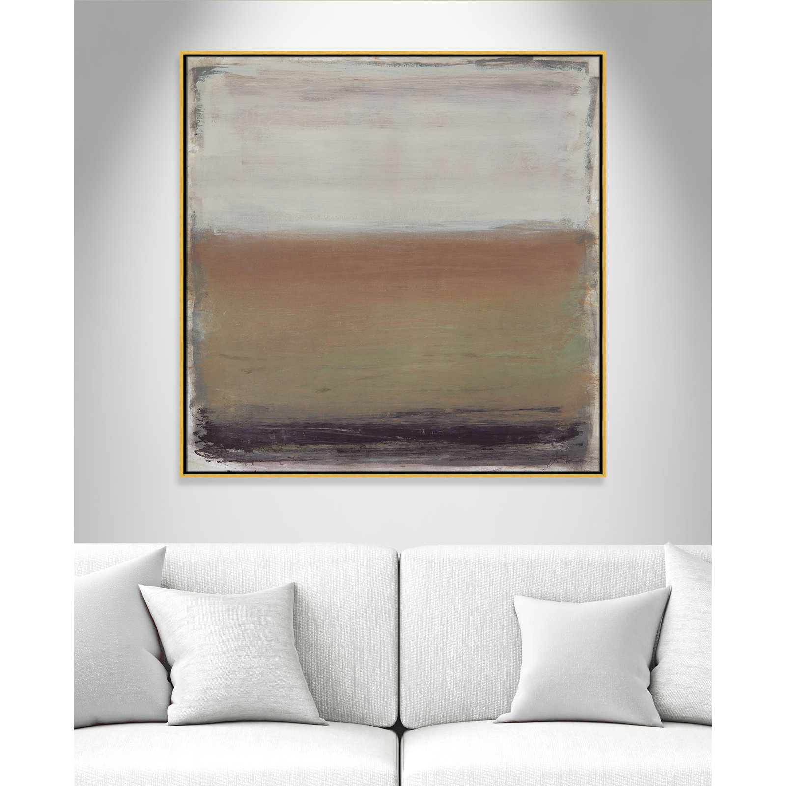 Alana "Arizona" Print by Filippo Ioco, 41.5" H x 41.5" W, Gold