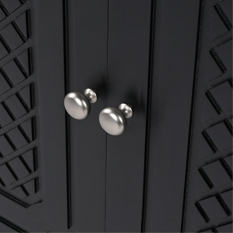Meuble-lavabo vintage avec lavabo, rangement et fabrication durable, Argent argent, Noir, noir, noir, noir