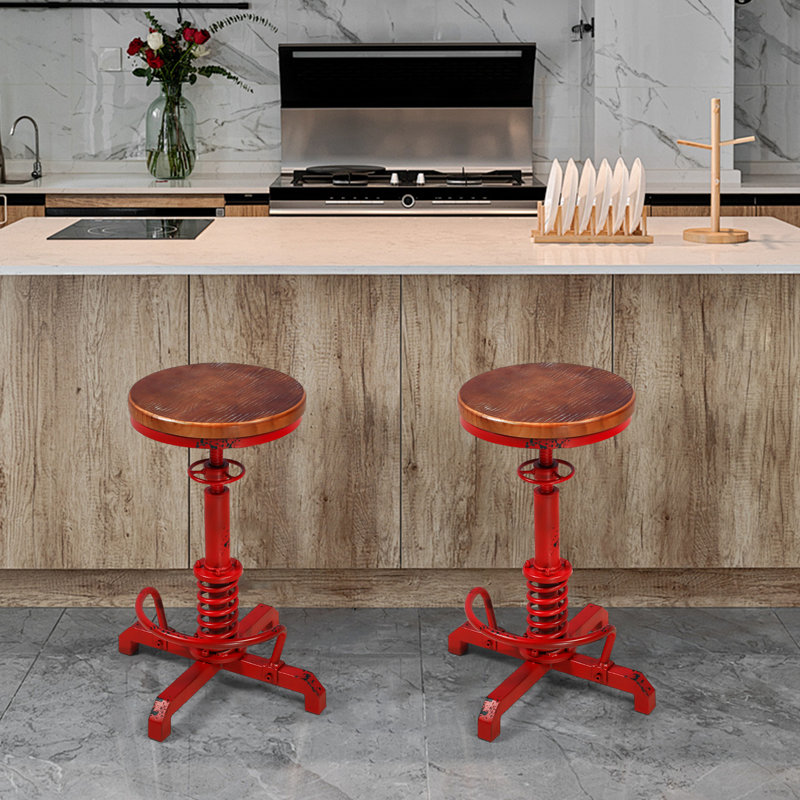 Tabouret Javin, Rouge, 1