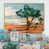 Toile naturelle avec cadre flottant