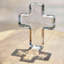 Handmade Glass Cross Figurine-110327917