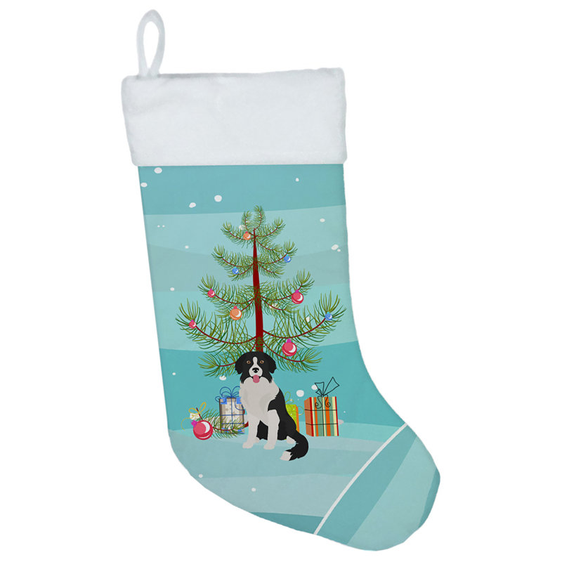 Chaussette de noël joyeux de noël, Borador noir
