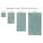Florentin Turkish Cotton Towels - Piece Set Including Bath, Hand, and Washcloths - Set of 6-32910981