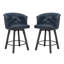 Tabouret de comptoir pivotant rembourré avec structure en métal-629090581