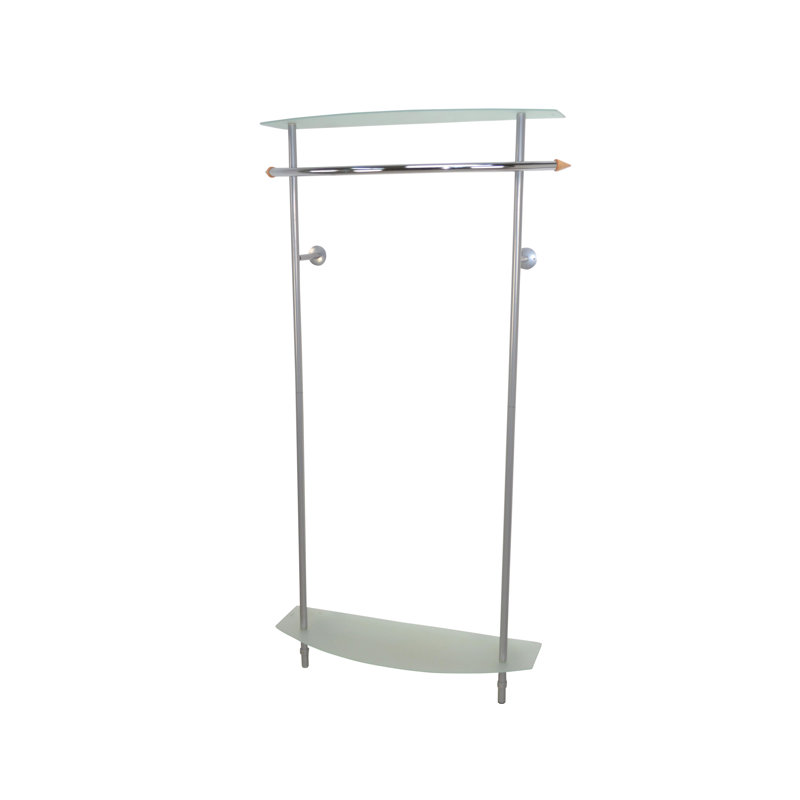 Harner Iron Wall Mounted Coat Rack with Storage
