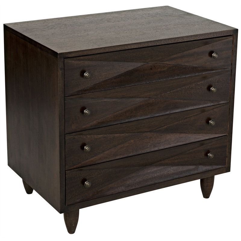 Diamond Solid Wood Accent Chest, Ebony Walnut