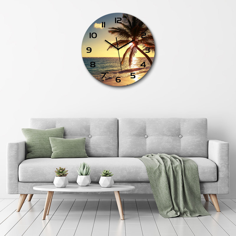 Jofiel Glass Wall Clock
