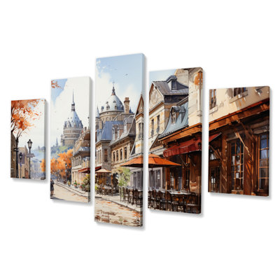 Beauté française Québec II - décoration murale Québec - 5 panneaux