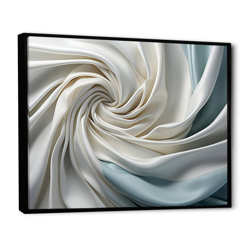 Décoration murale Montvale - Spirales abstraites_106083, H 34 po x l 44 po x P 1,5 po, Toile avec cadre flottant noir