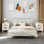 Table de chevet 2 tiroirs blanche Aleeccia