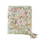 Quilted Throw With Floral Pattern, Kantha Stitch And Tassels