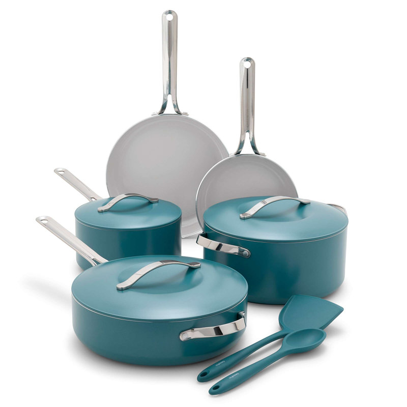 GreenPan Nova 10 Piece Cookware Set, Deep Teal