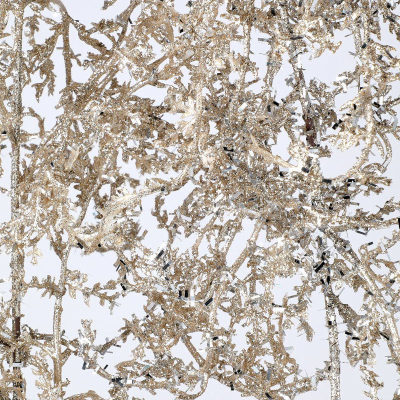 6' Glitter Sparkling Angel Fern Garland