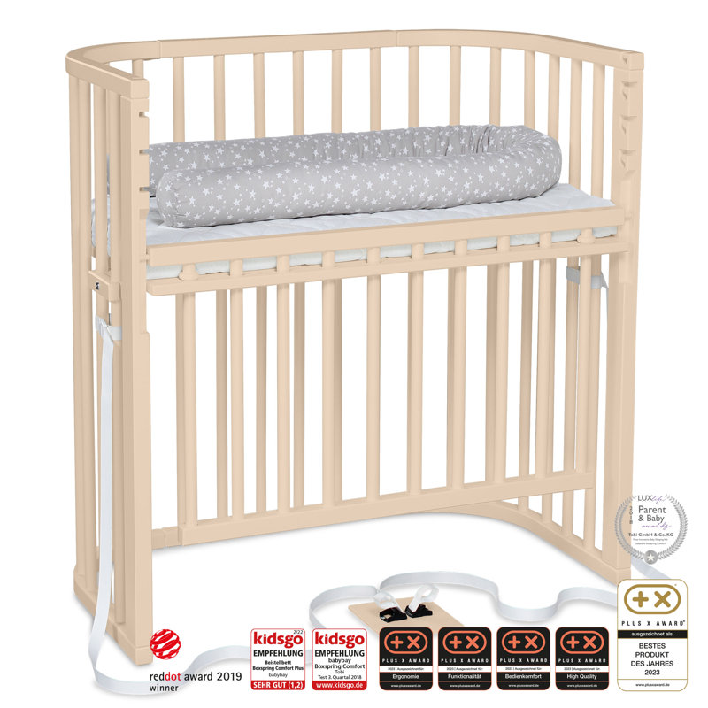 babybay Boxspring Comfort Plus co-sleeper, Beige