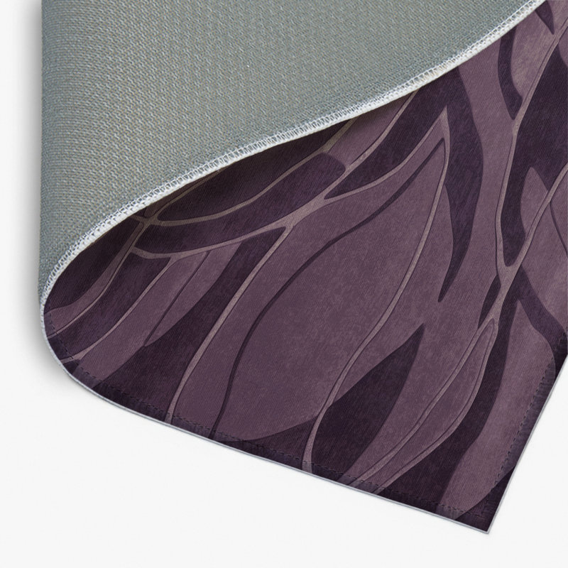 Tapis brun abstrait intérieur et extérieur, Rectangulaire 2 pi x 3 pi