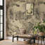 Beige Chinese Landscape Oriental Wallpaper