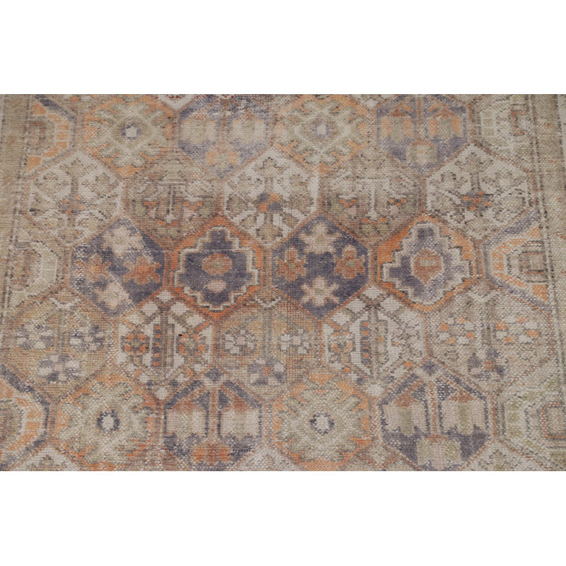 Tapis orange unique 6 pi 4 po x 9 pi 8 po Savelie 1960